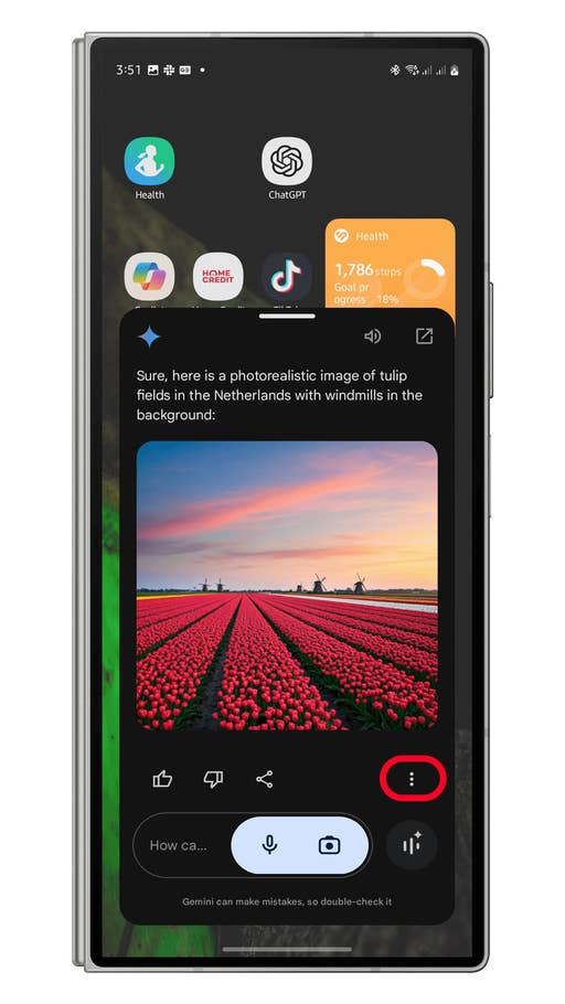 Gemini text-to-image generation feature
