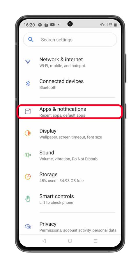 See old notifications on Realme