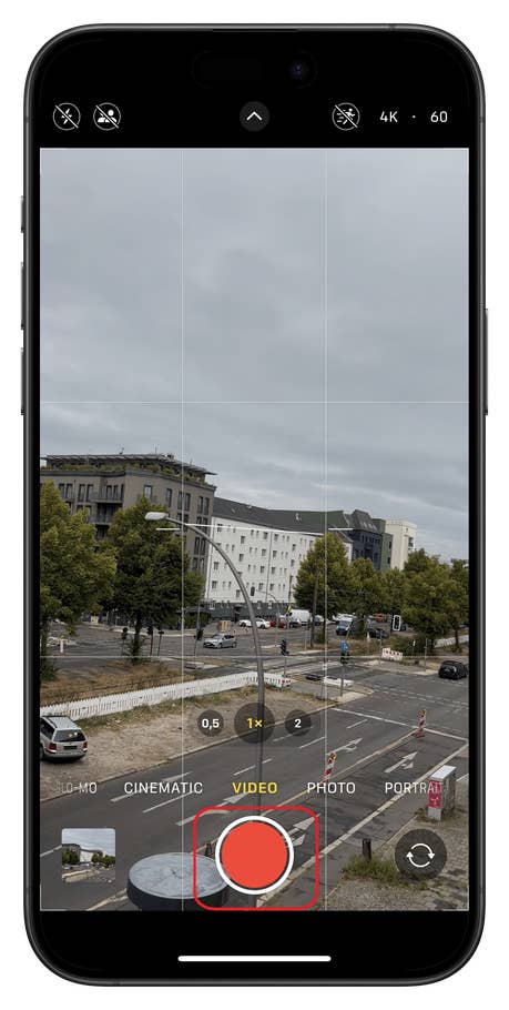 How to use the camera video pause feature on iPhone