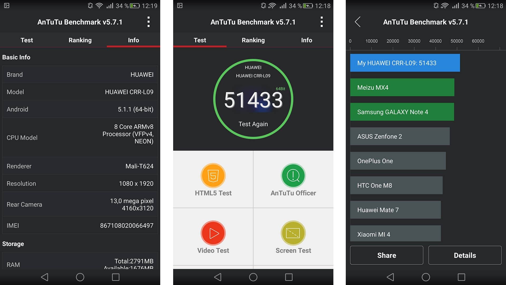 Huawei Mate S Benchmark