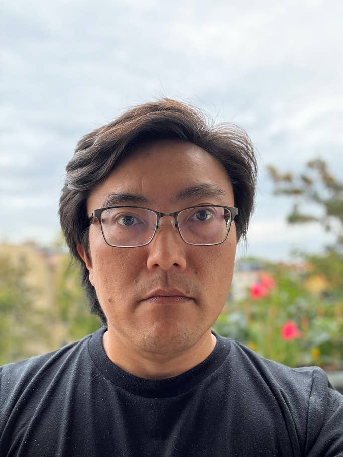 Selfie - Portrait mode on