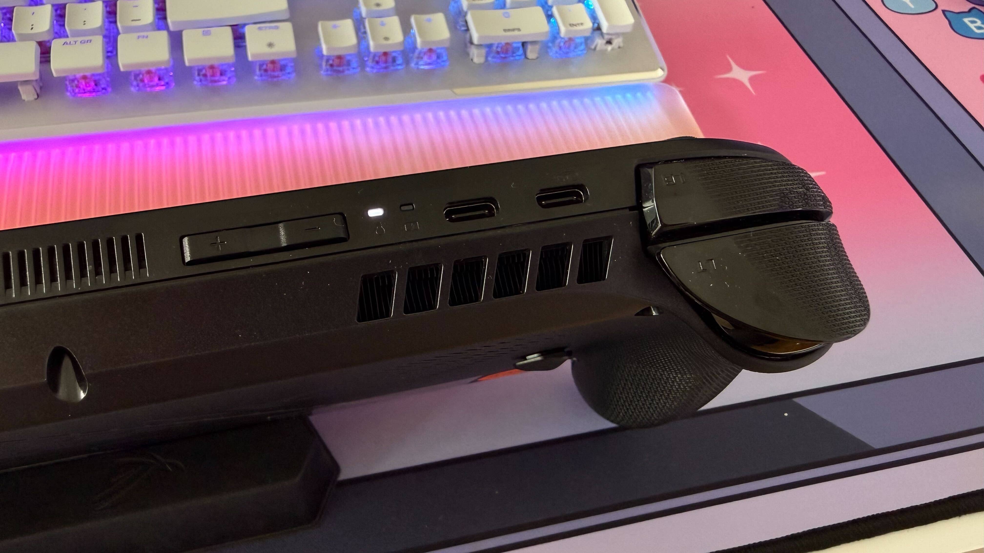 The top of the ROG Xbox Ally X.