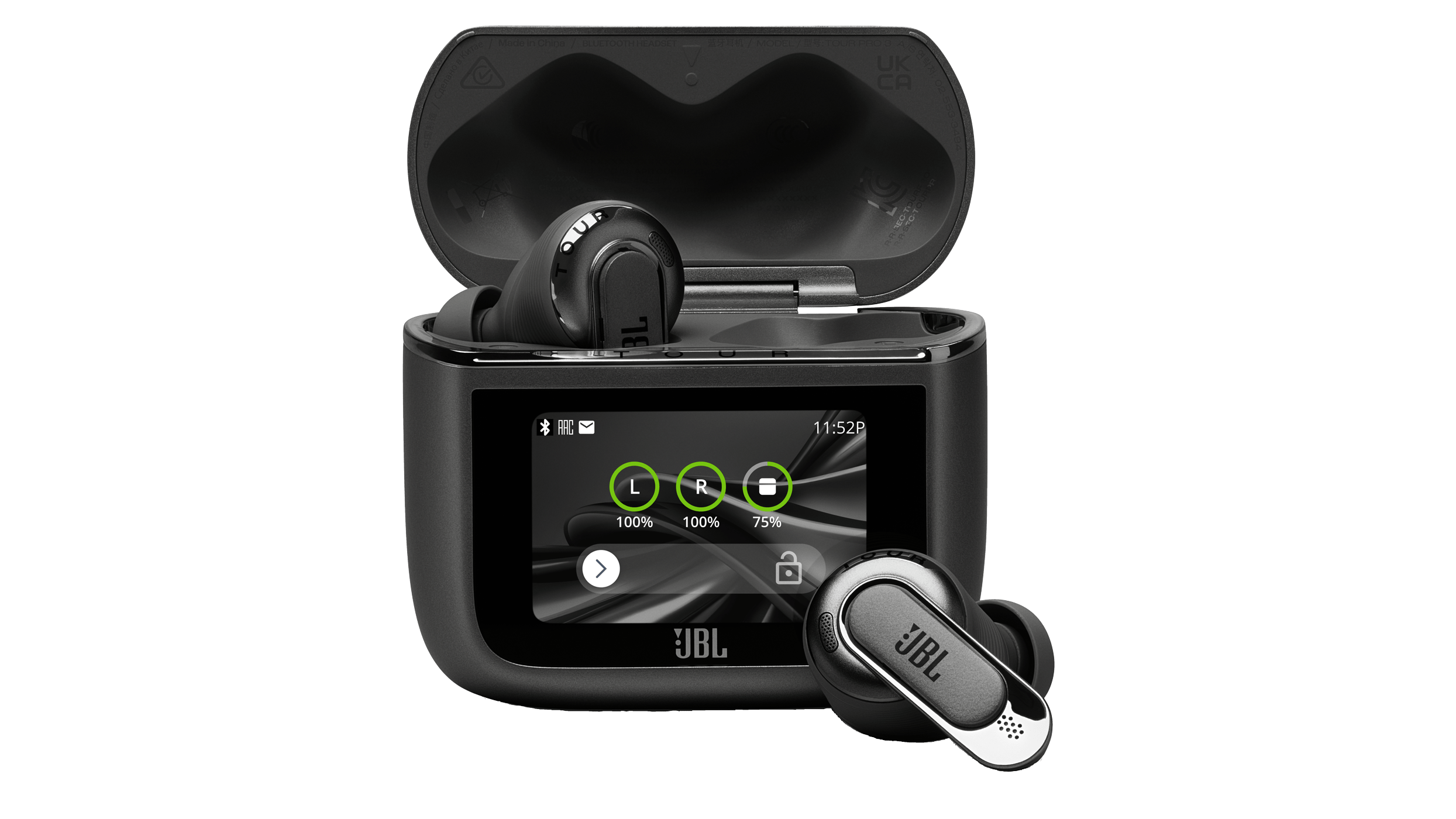 JBL Tour Pro 3 with a smart charging case