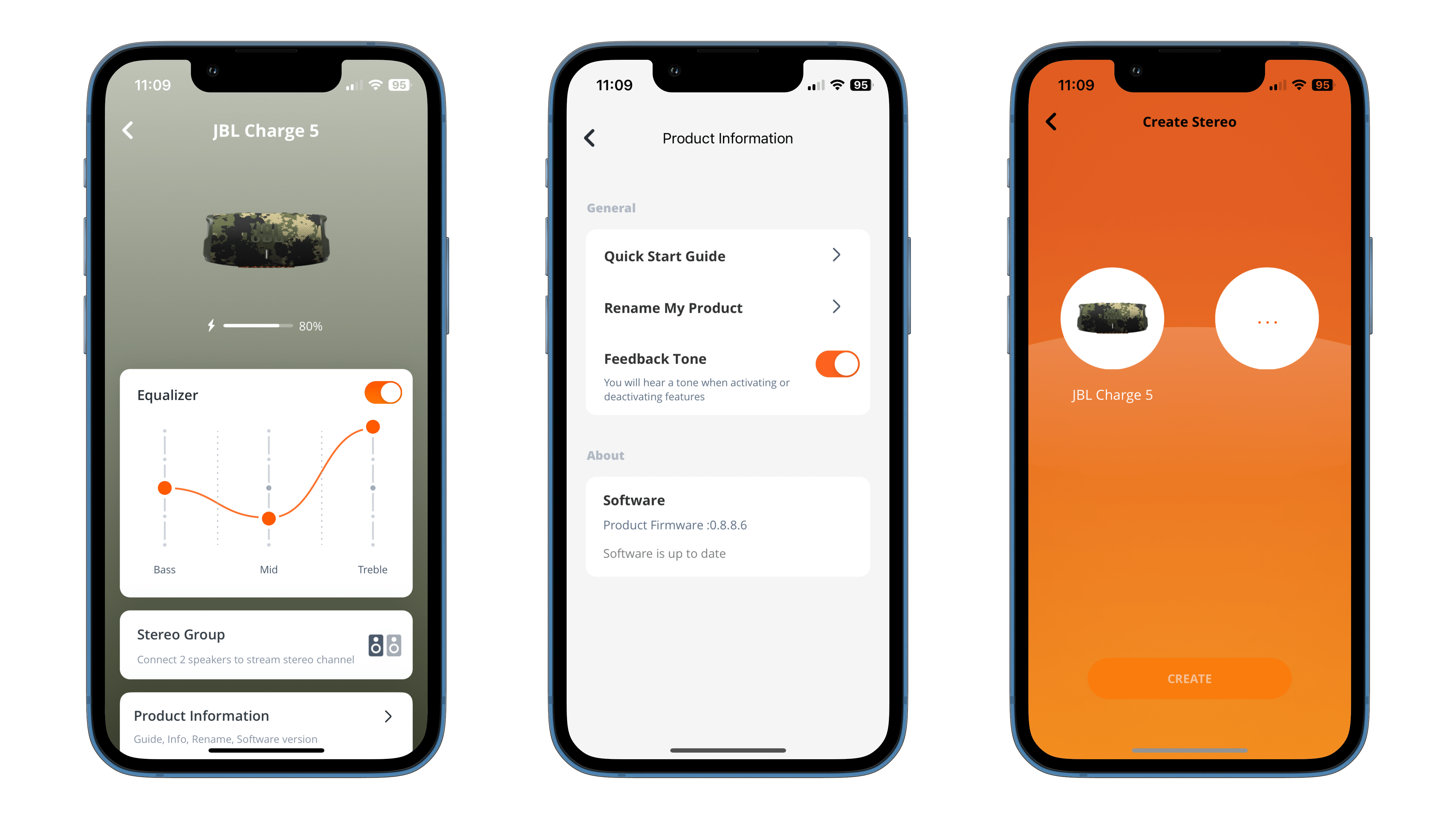 JBL Charge 5 App Screenshots