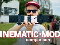 Video comparison bokeh-cinematic mode