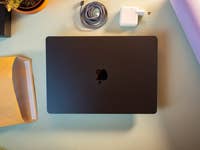 The M3 MacBook Air looks pretty in matte black.