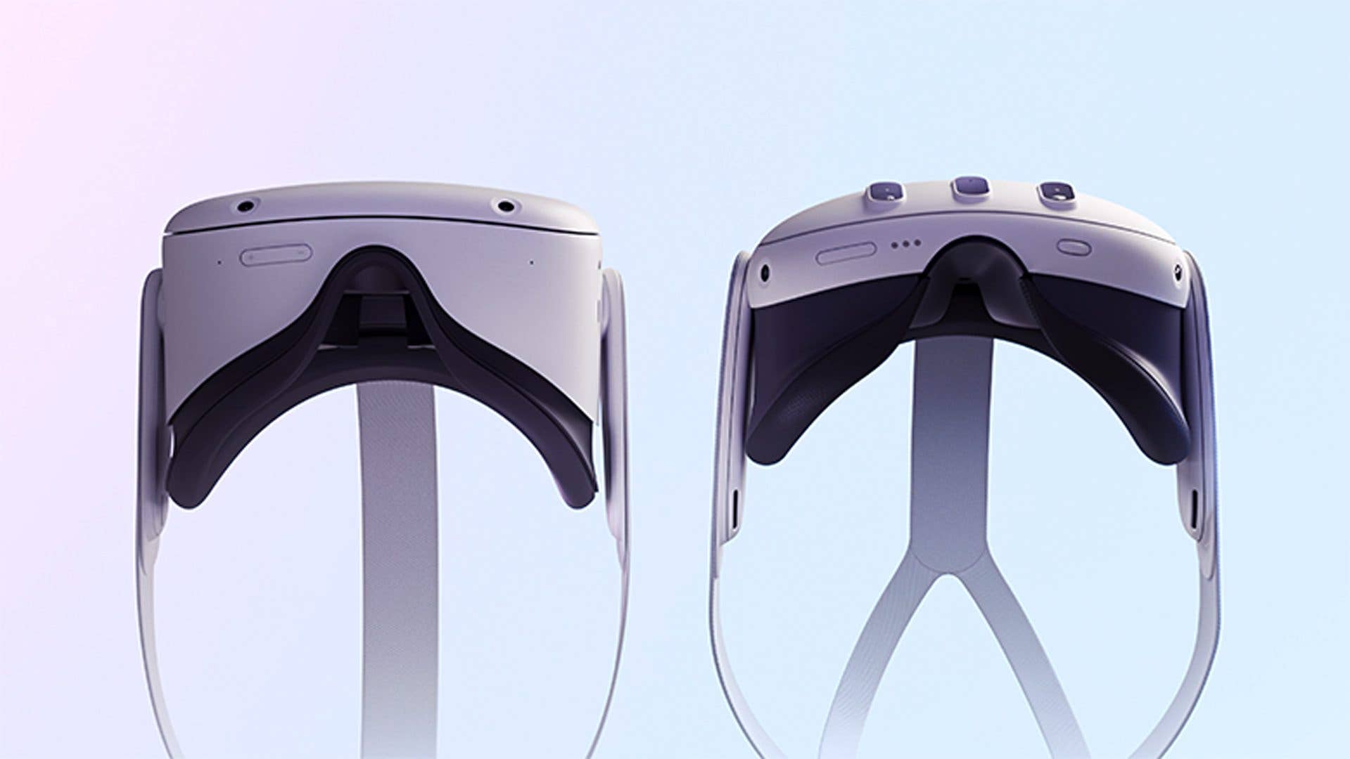 Meta Quest 3 (right) is 40 percent thinner than the Quest 2. Meta Quest 2 vs Quest 3