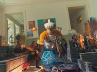 A person using the Mixed Reality system in the Meta Quest 3