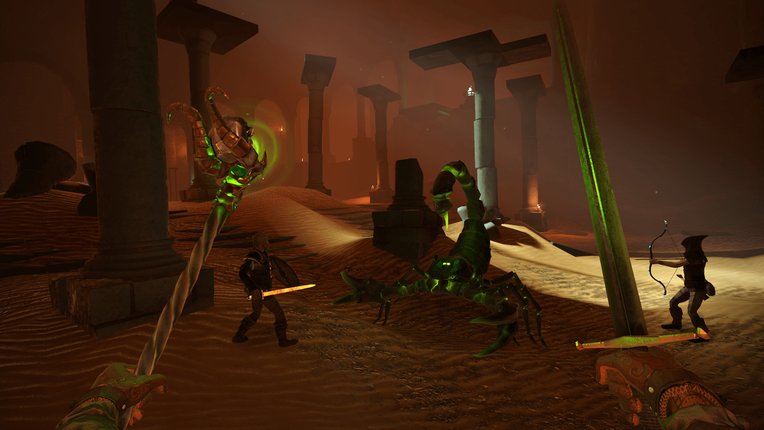 Dungeons of Eternity offer physical-based combat in an immersive experience. Dungeons of Eternity, Game Screenshots