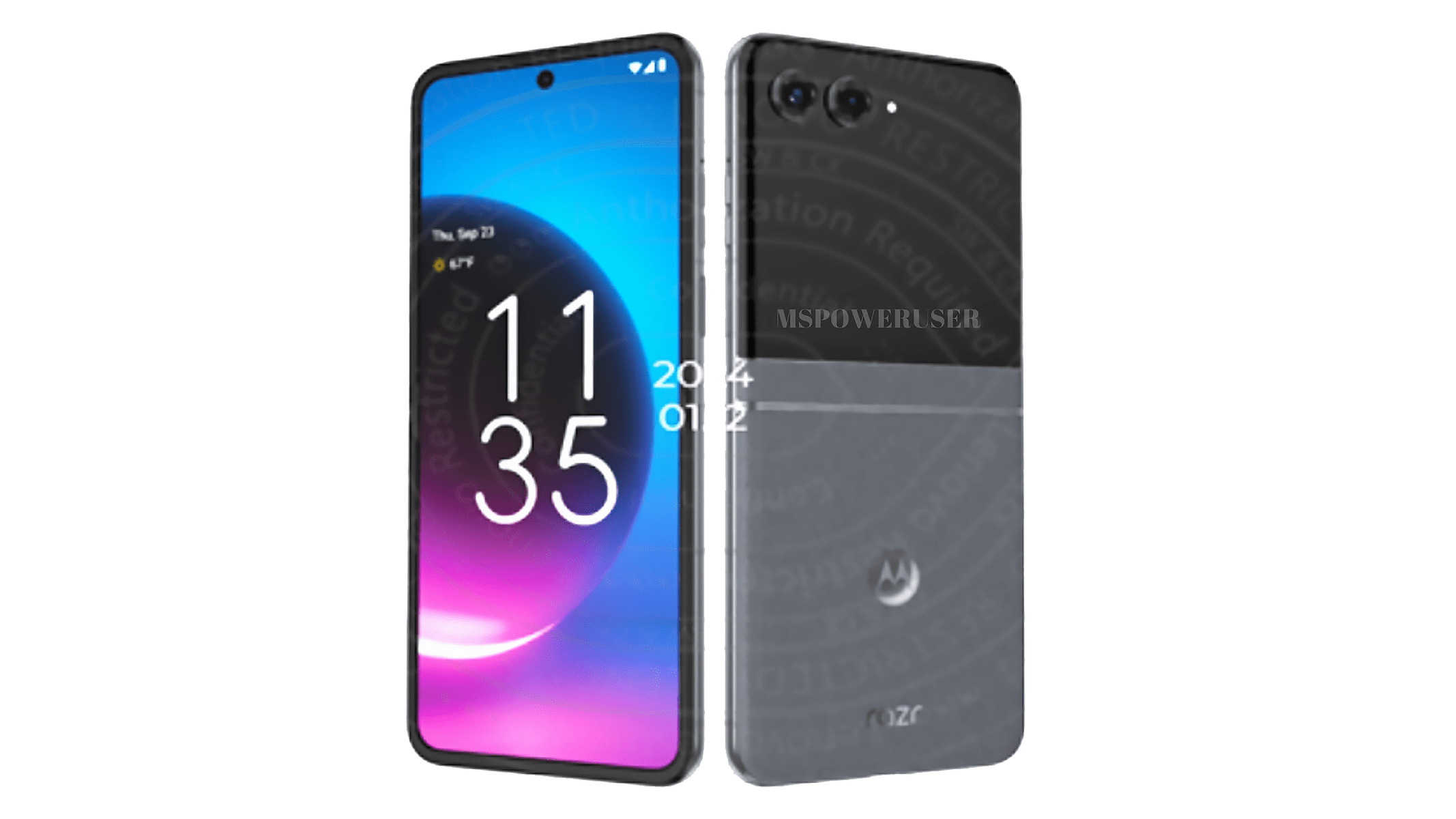 Motorola Razr Plus 2024 render