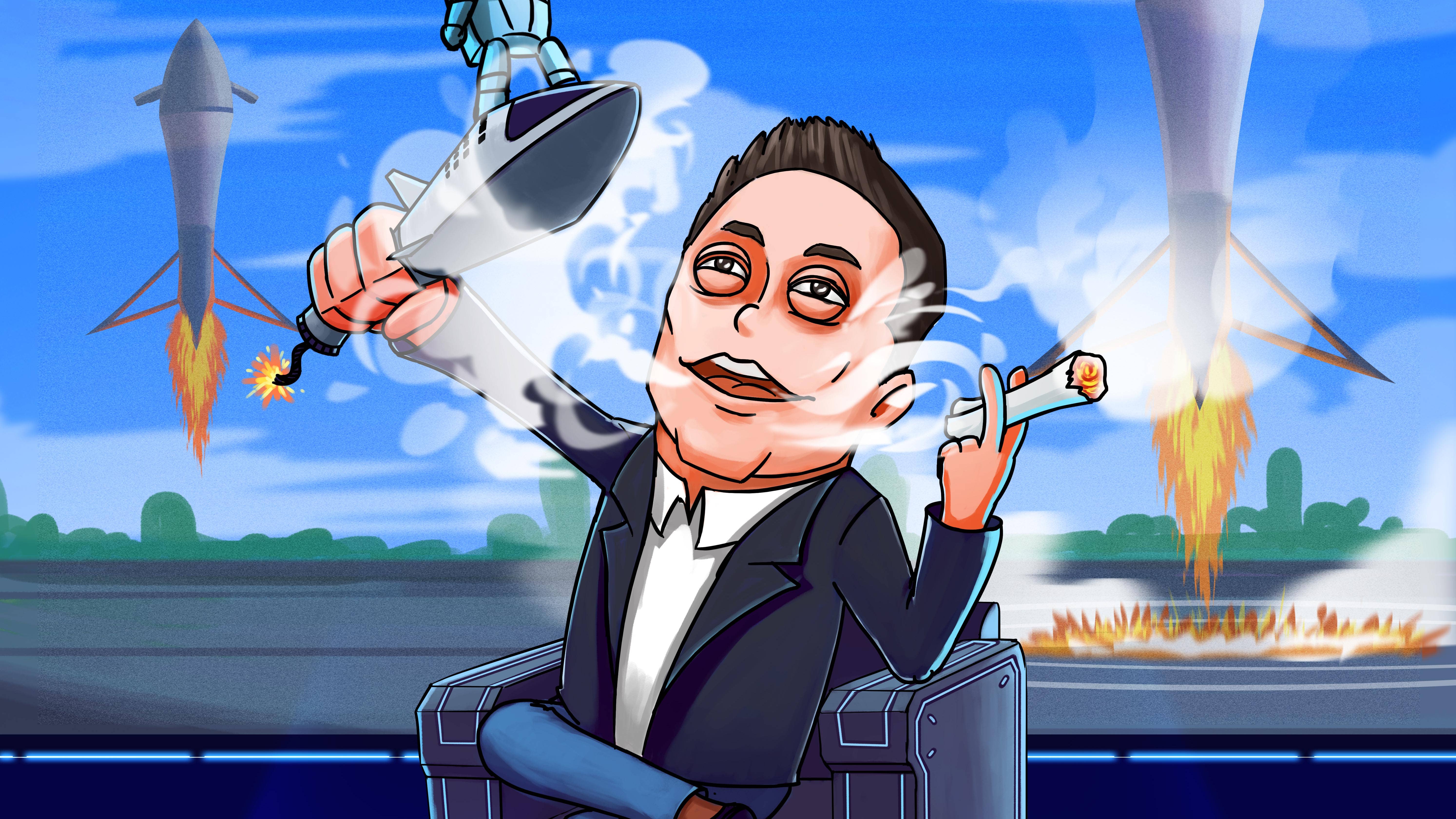 Elon Musk Cartoon