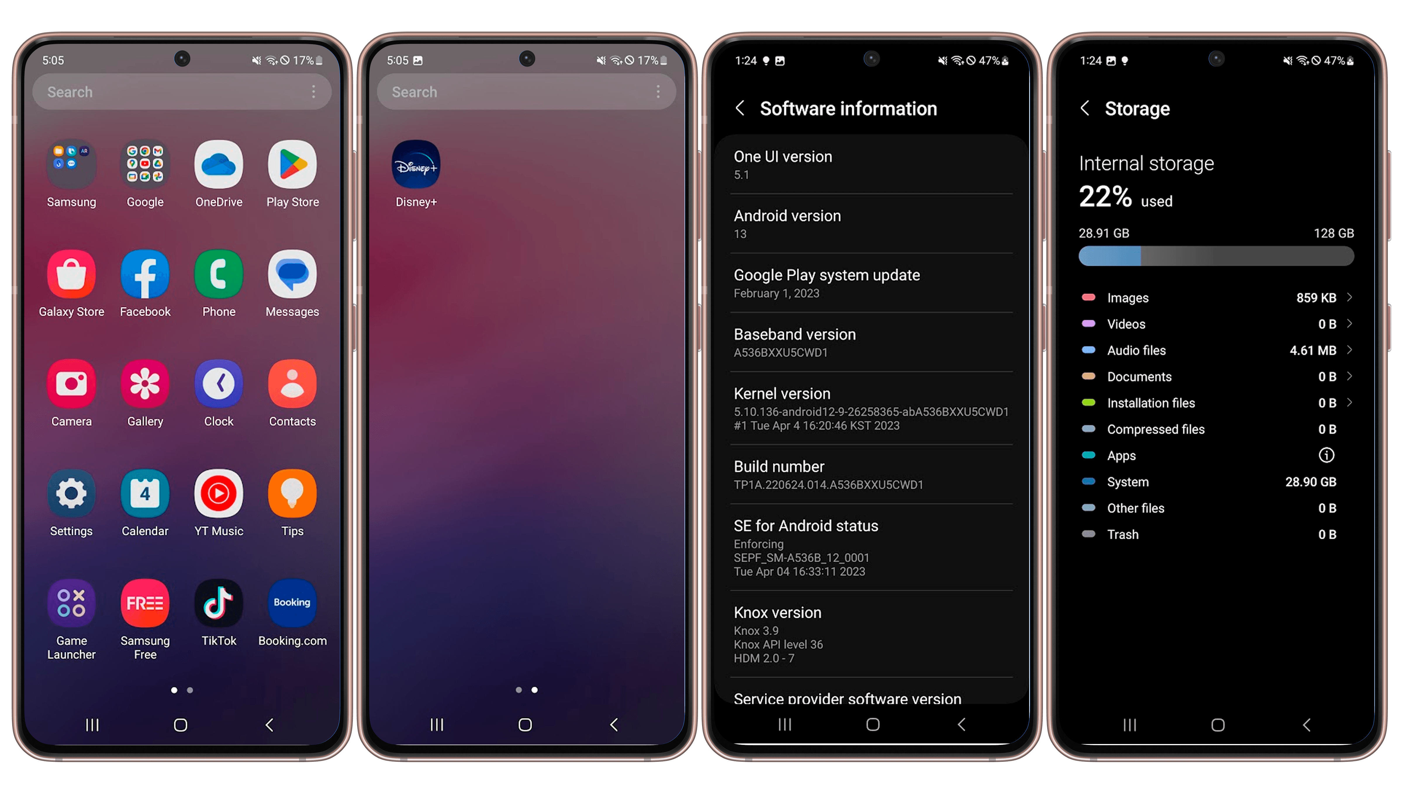 One UI 5 screenshots from the Galaxy A53 One UI 5 screenshots from the Galaxy A53