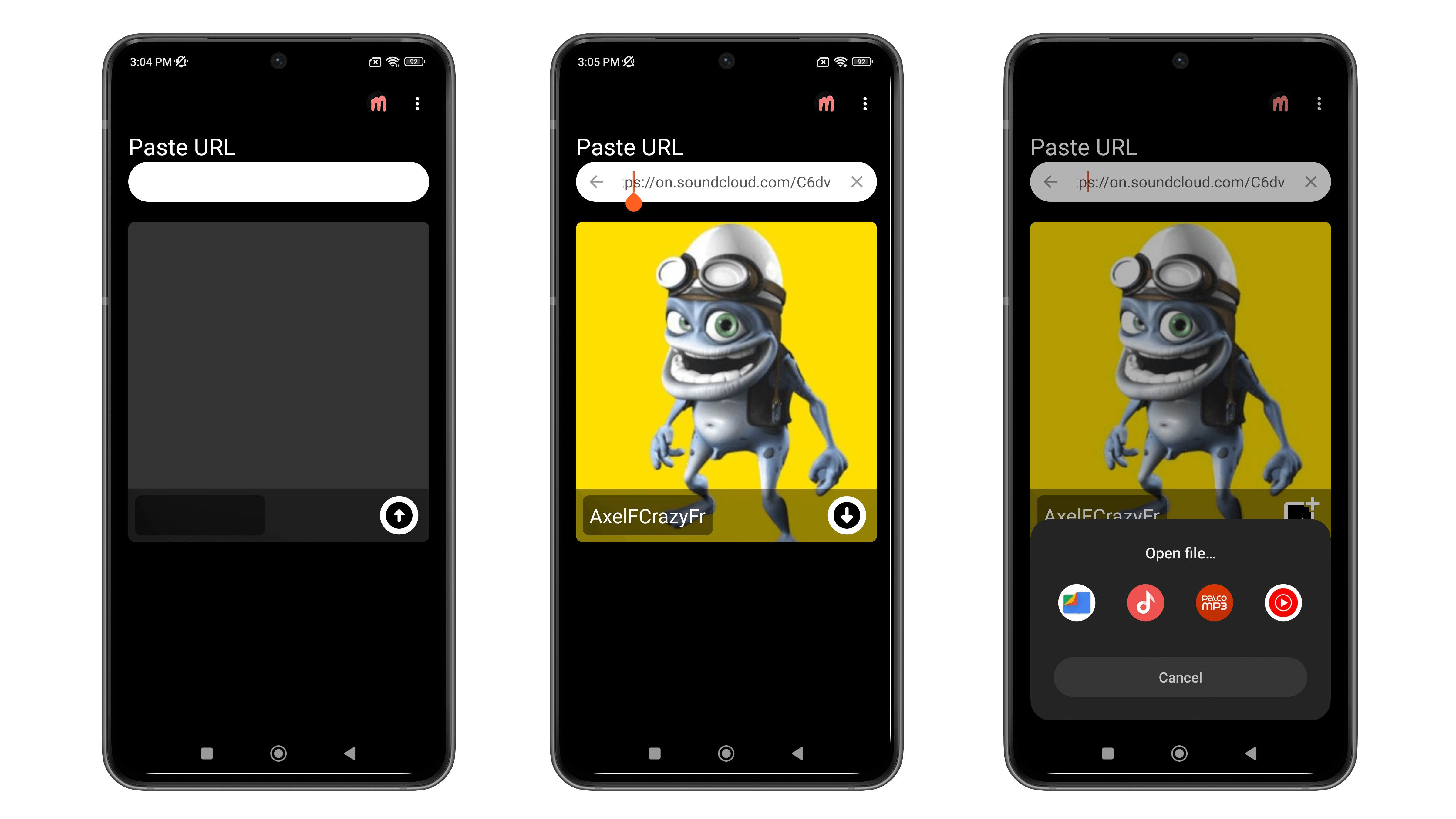 Music download apps - SoundLoader screenshots