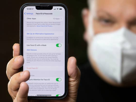 Here is how Face ID with a mask works to unlock your iPhone