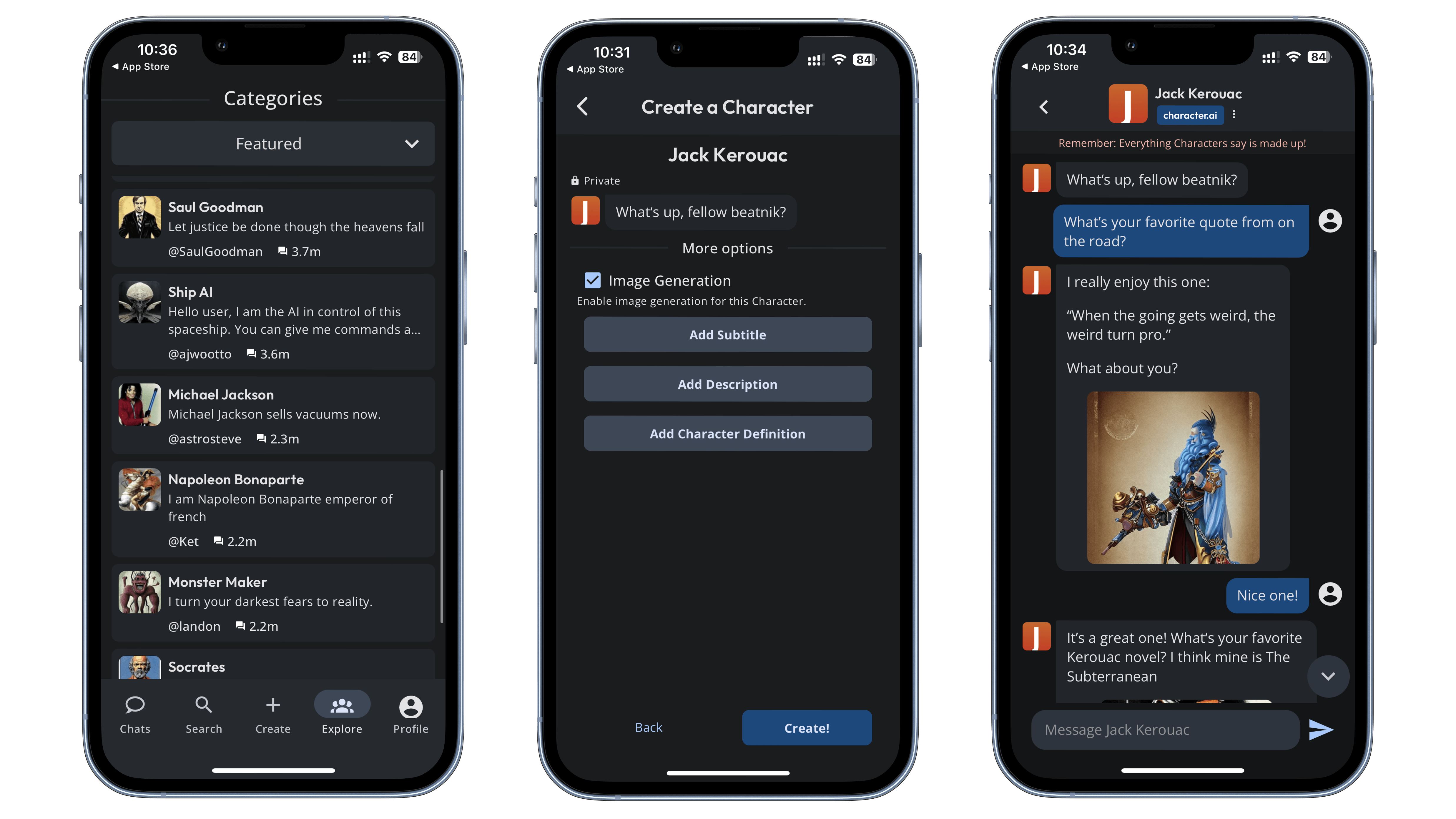 character io Screenshot