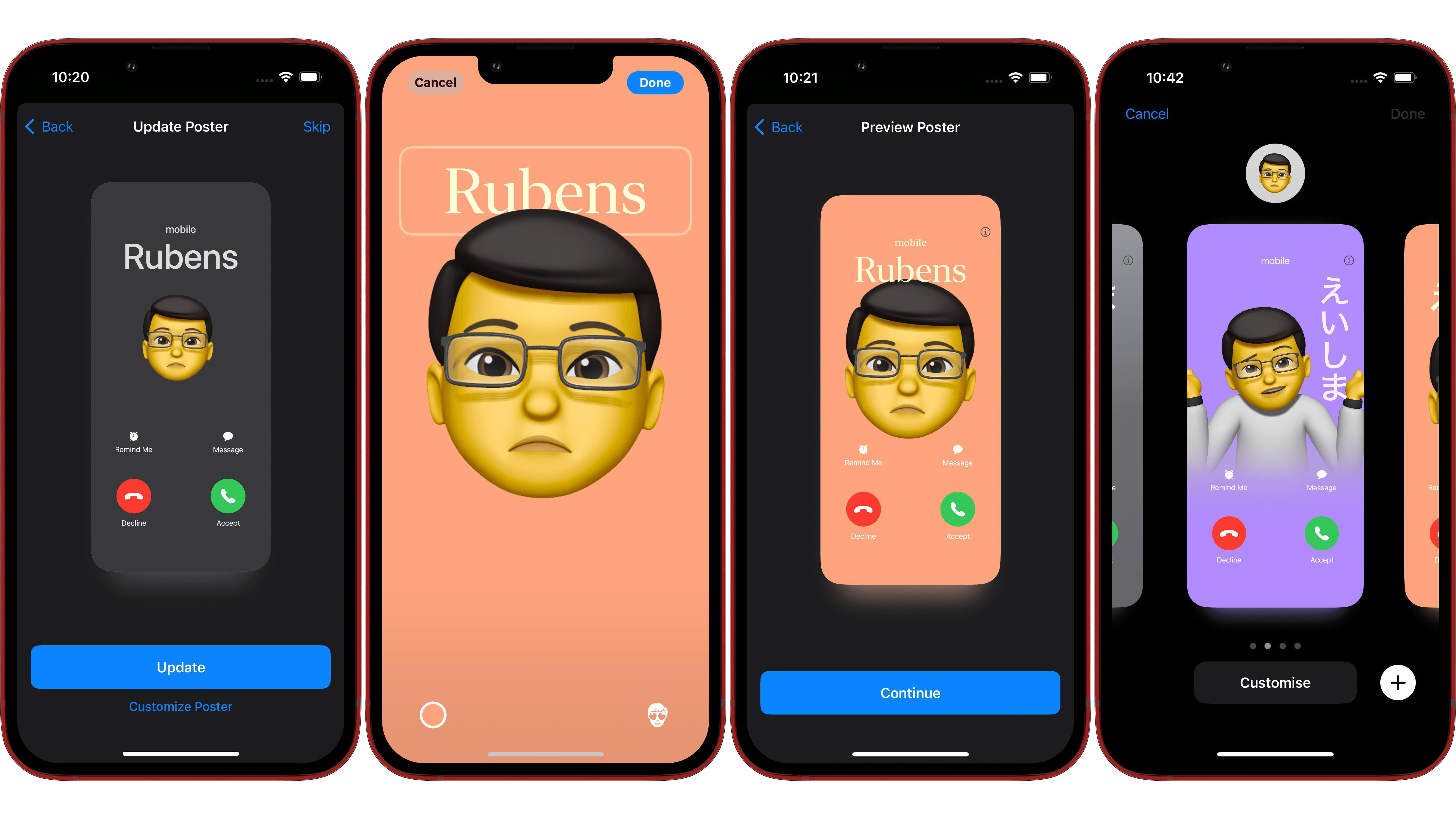 iOS 17: Contact poster