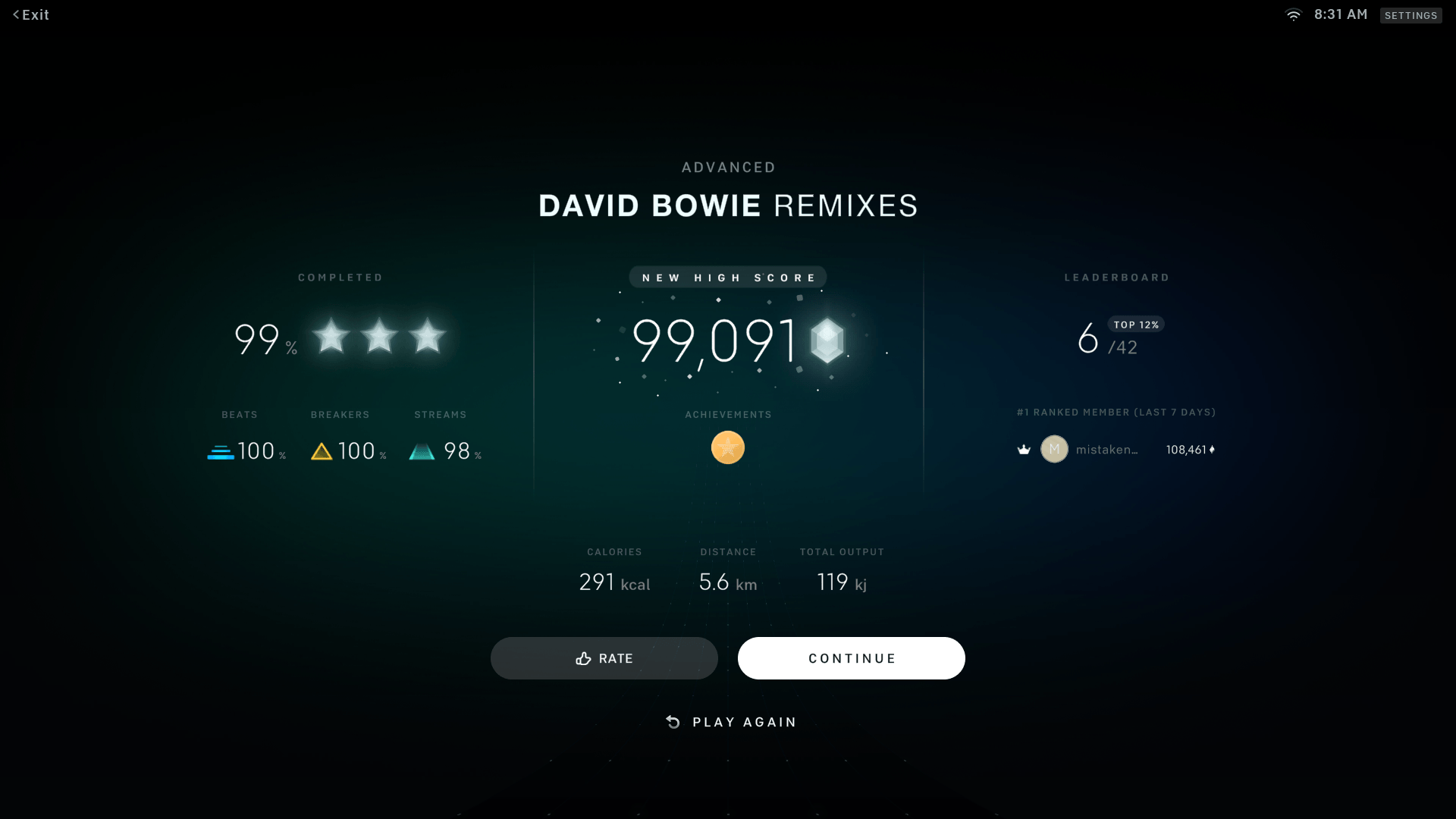 Peloton Bike+ Screenshot