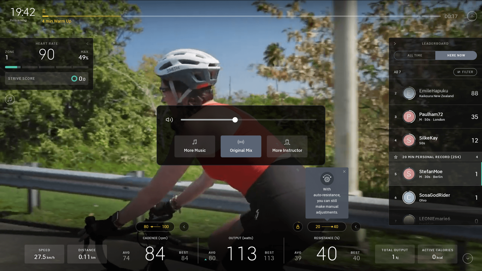 Peloton Bike+ Screenshot