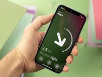 Apple AirTags location displayed on an iPhone screen
