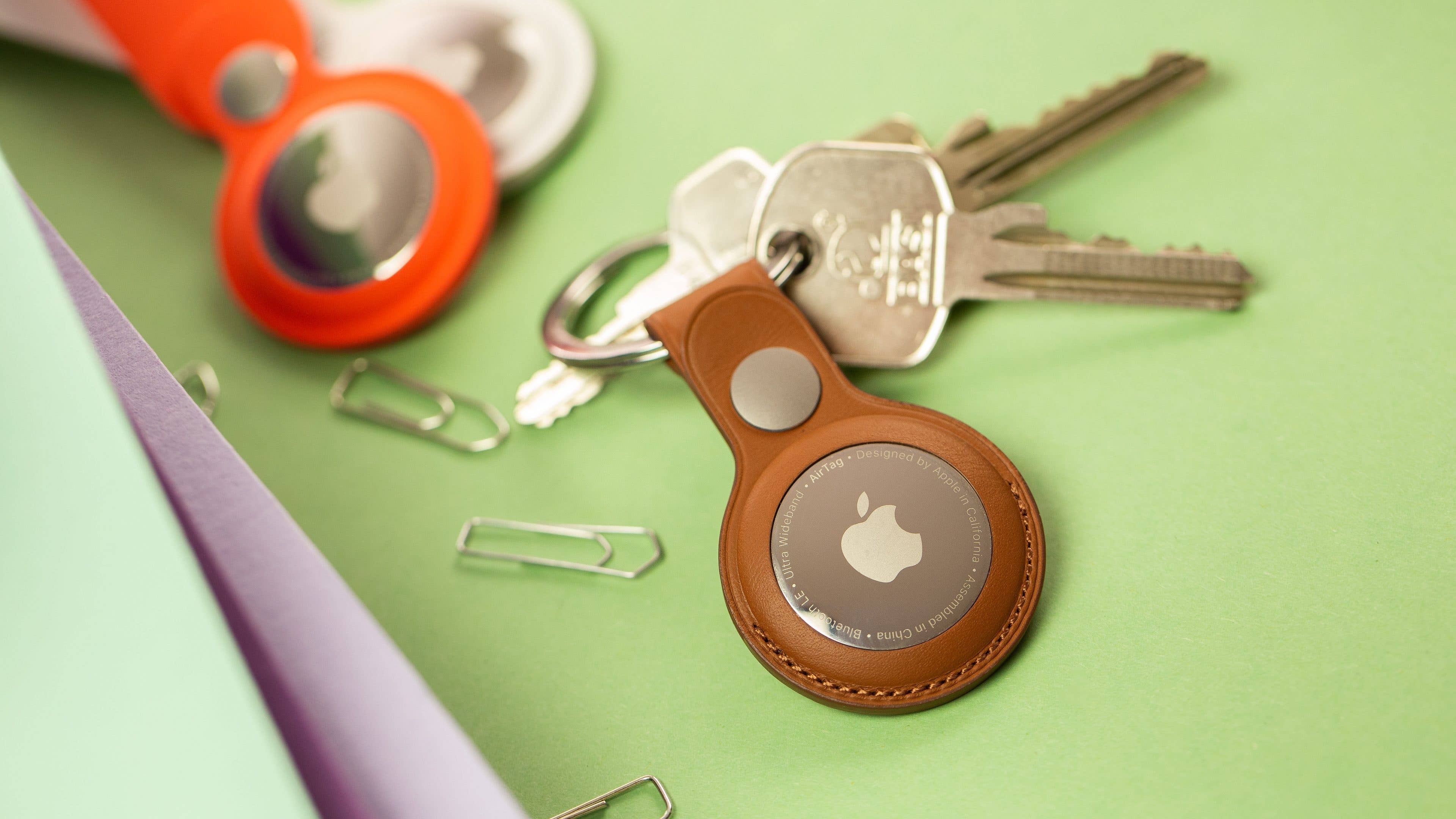 Apple Airtags in a key holder