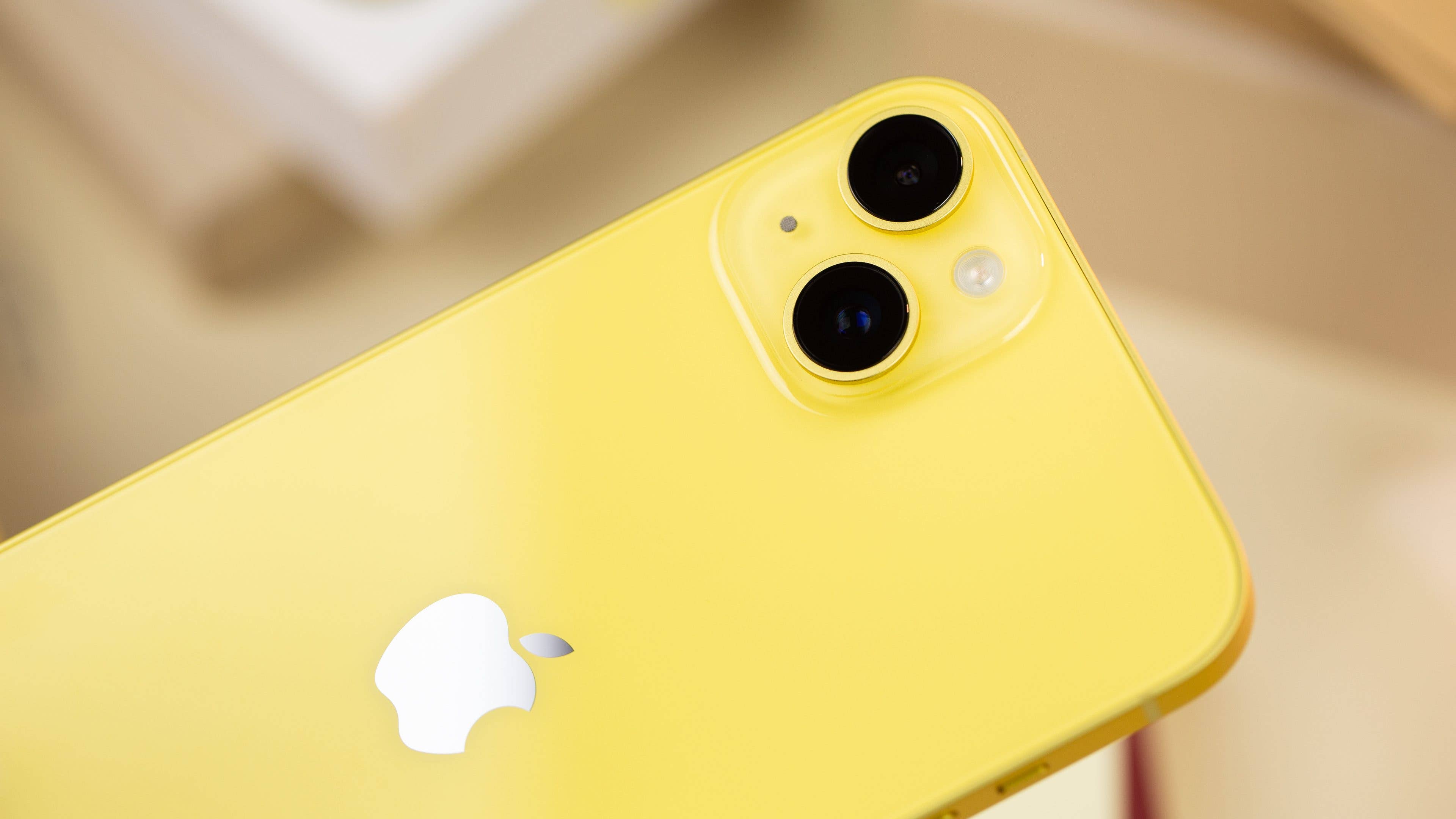 Apple iPhone 14 in yellow