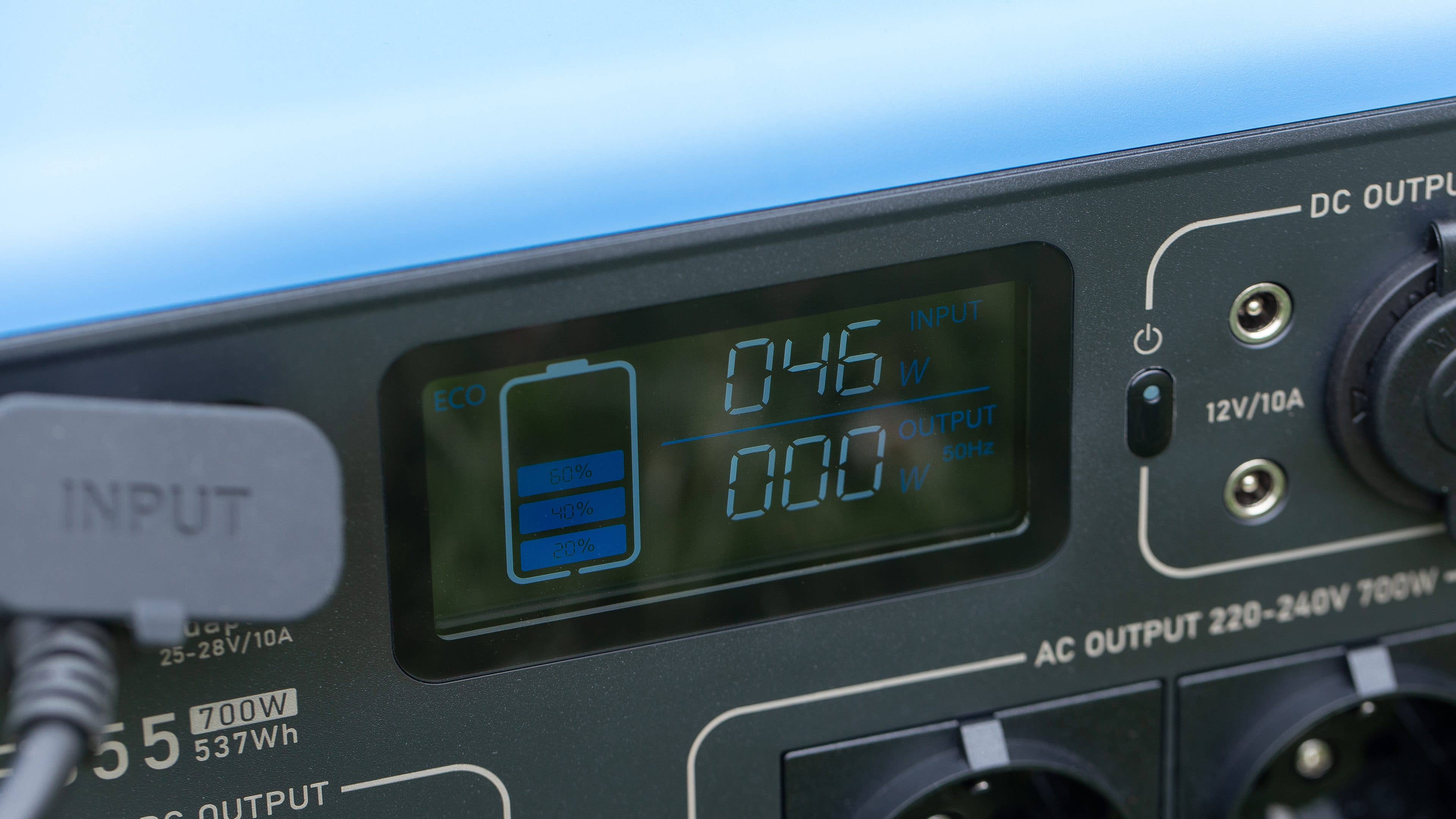 Bluetti EB55 Display