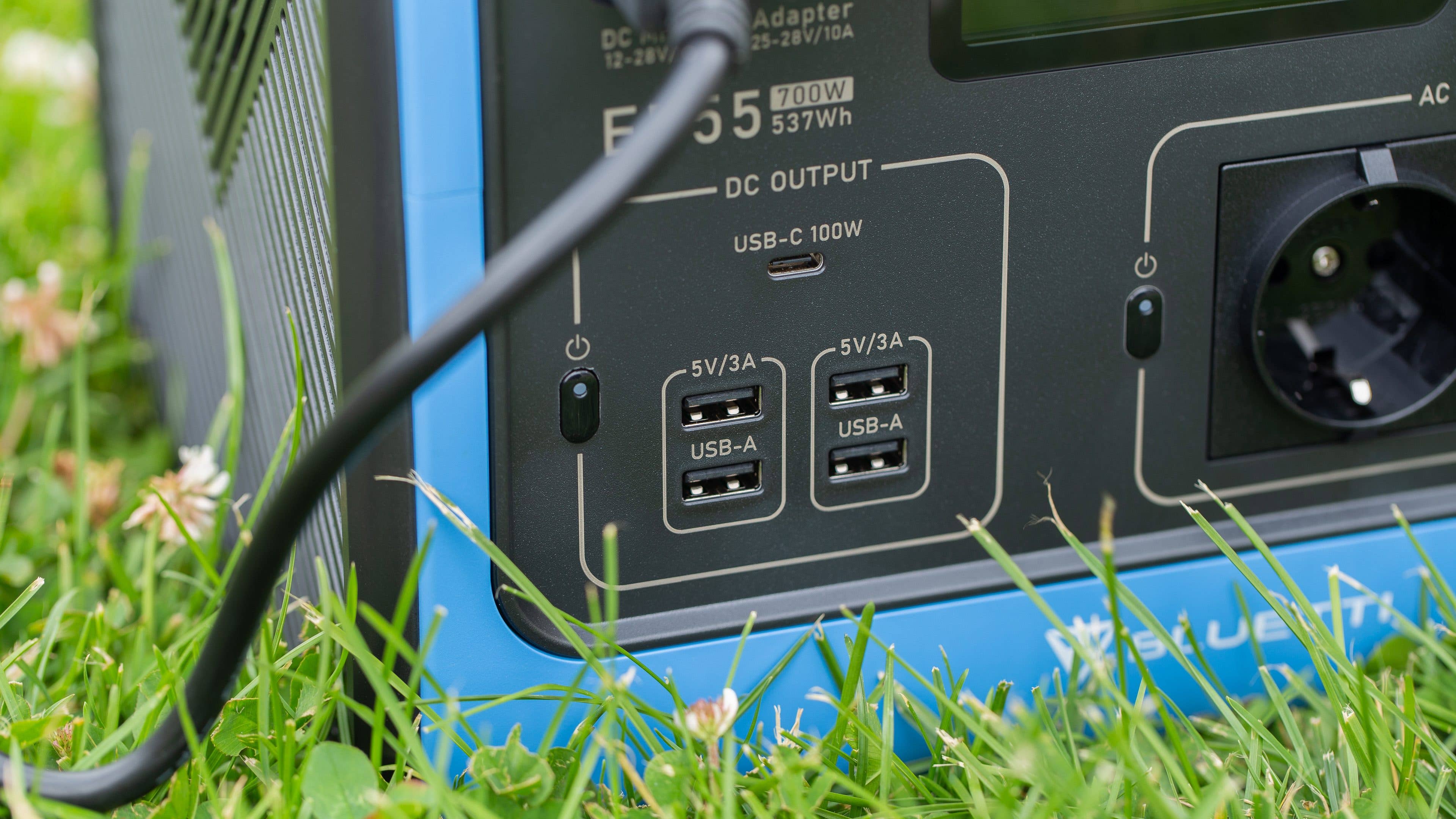 Bluetti EB55 USB-Ports