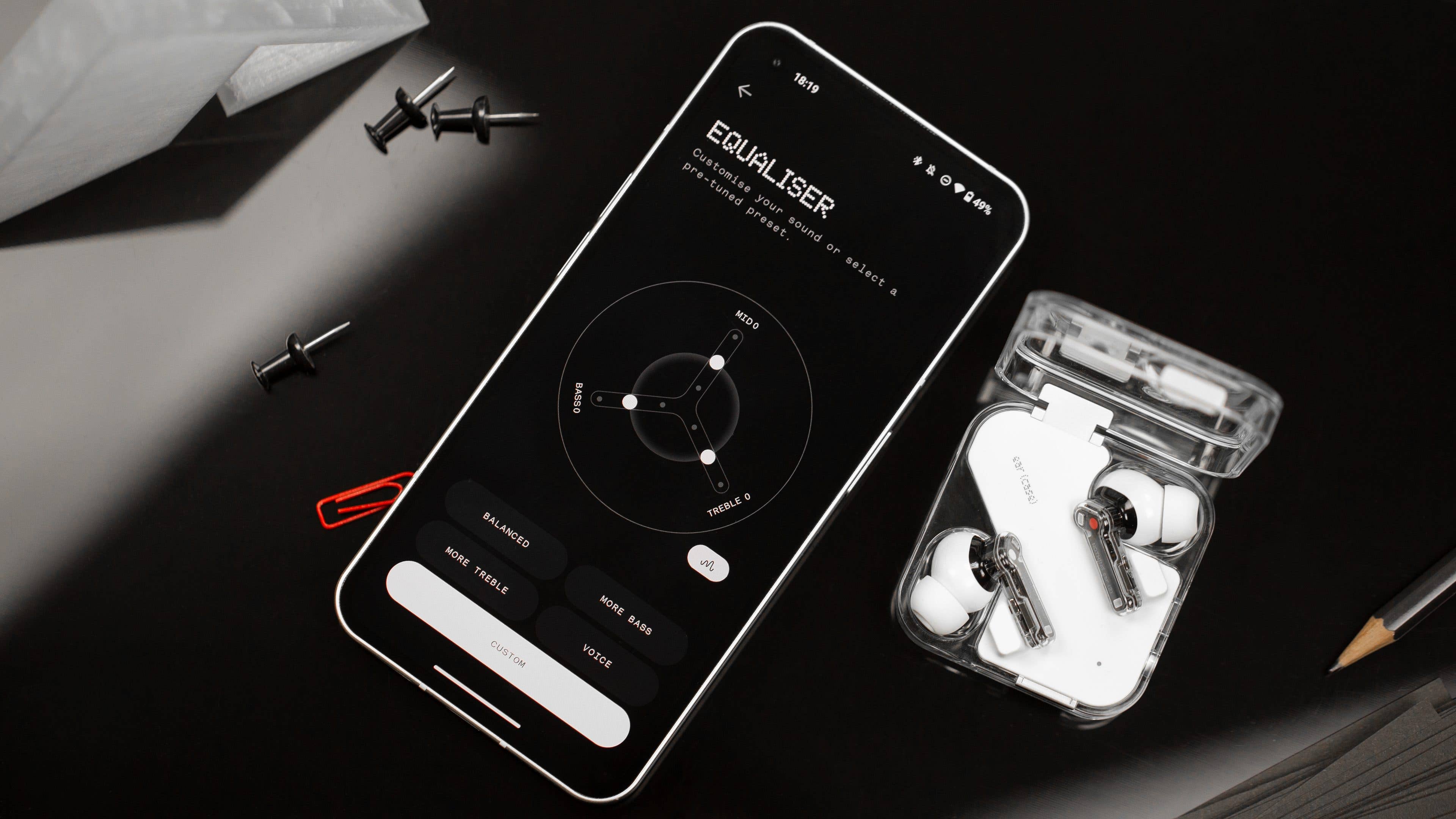 The equalizer in the Nothing X app is a bit funky