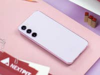 Samsung Galaxy S23+ on the table