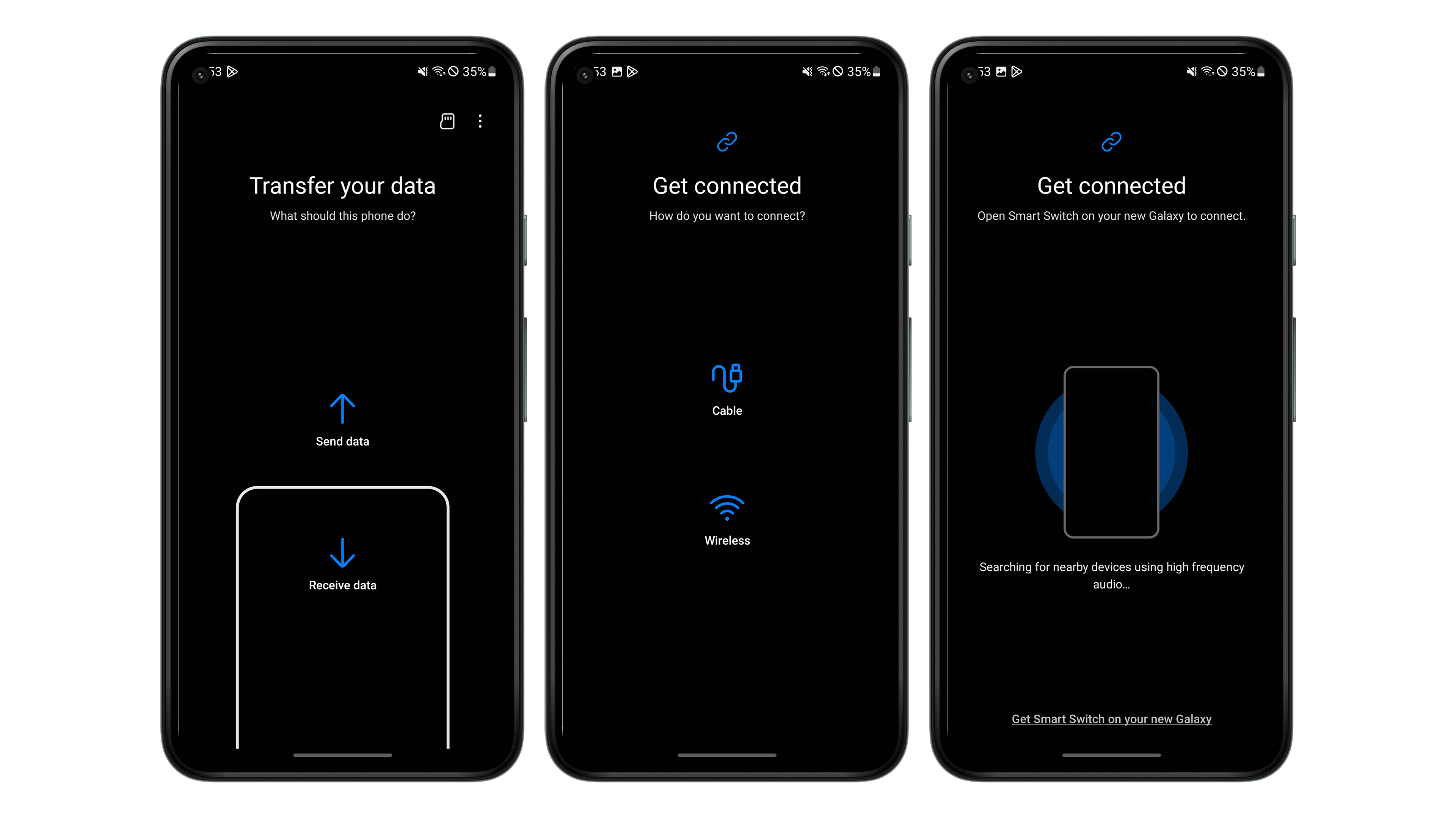Make sure your old phone has Samsung Smart Switch as well!