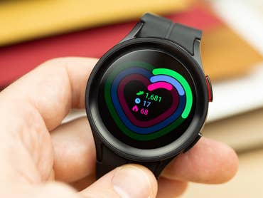 Tracking measurements on the screen of the Samsung Galaxy Watch 5 Pro