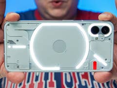 Nothing Phone (1) with its LED lighting or Glyph interface