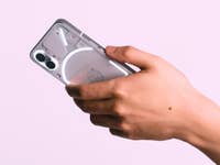 Nothing Phone (1) with transparent design