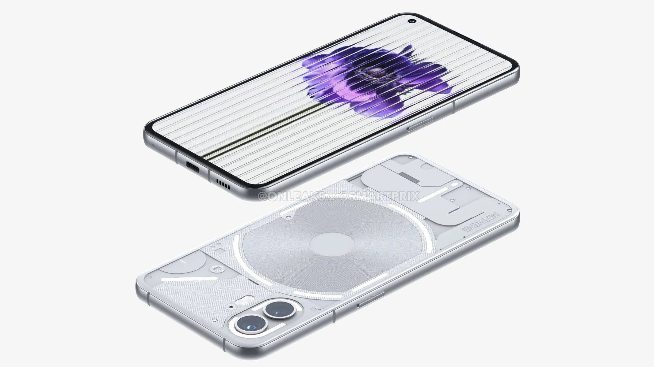Nothing Phone (2) could get an updated Glyph interface and rounder design. Nothing Phone (2) design with Glyph interface