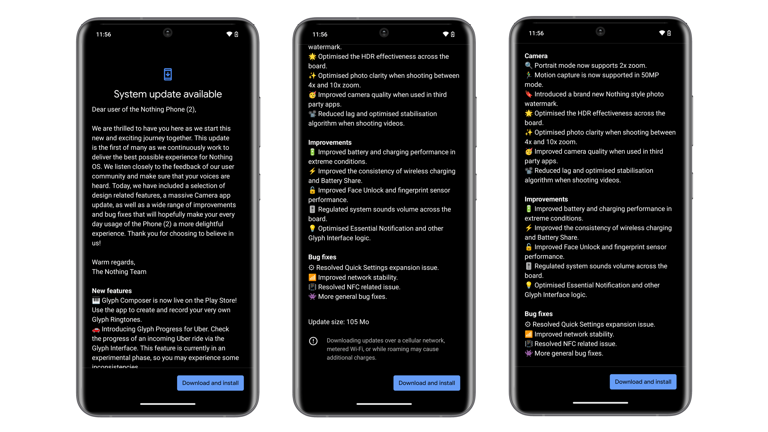 First software update for the Nothing Phone (2)