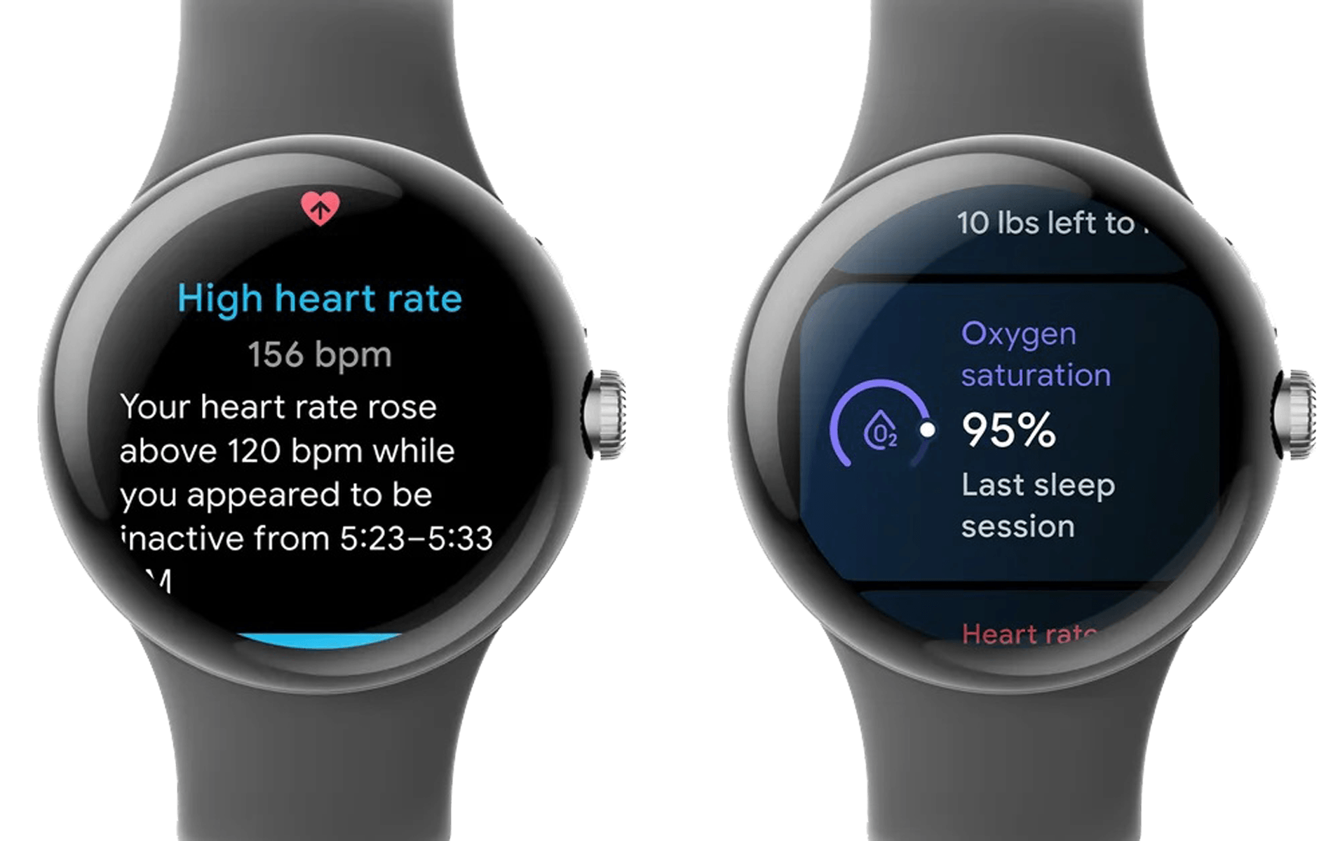 Google activates abnormal heart rate and night SpO2 tracking on the Pixel Watch. Google Pixel Watch with abnormal heart rate and SpO2 tracking