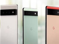 Google Pixel 6a, Google Pixel 6, Google Pixel 6 Pro side by side