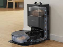 You get a self-cleaning docking station with the Roborock Q8 Max+.