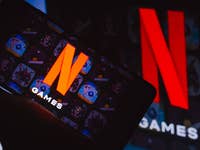 Netflix games banner on TV and mobile
