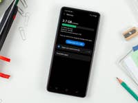 A Samsung phone showing the RAM optimizer screen