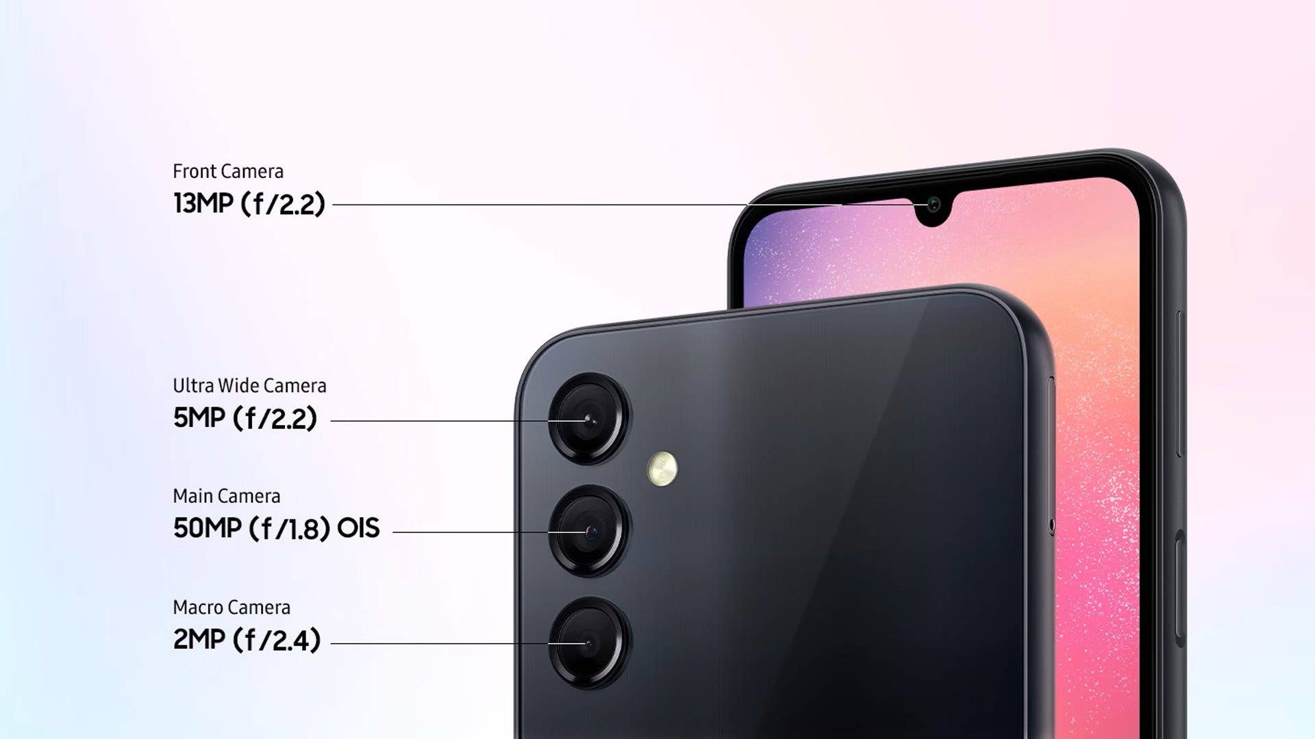 Samsung Galaxy A24 features a triple camera setup Samsung Galaxy A24 Camera