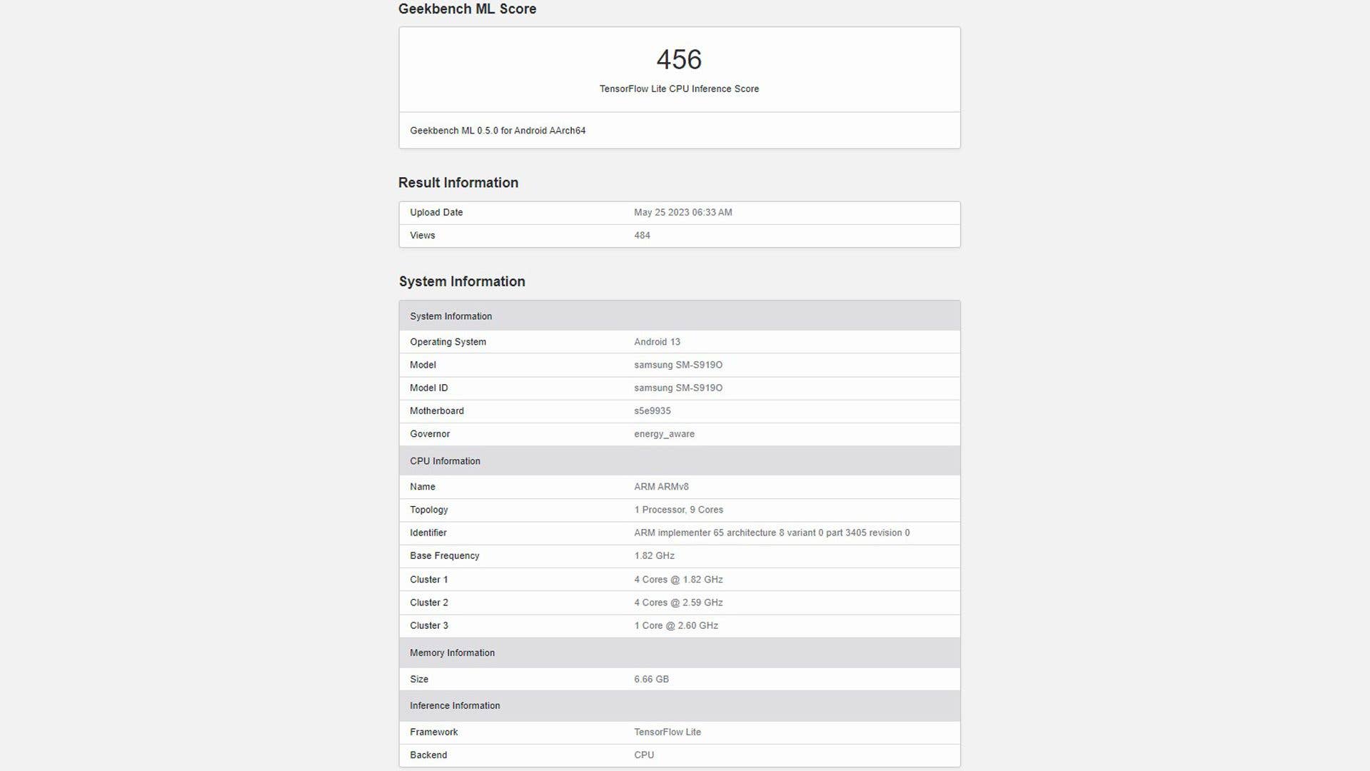 Samsung Galaxy S23 FE's alleged benchmark with Exynos 2300. Samsung Galaxy S23 FE is spotted in Geekbench.