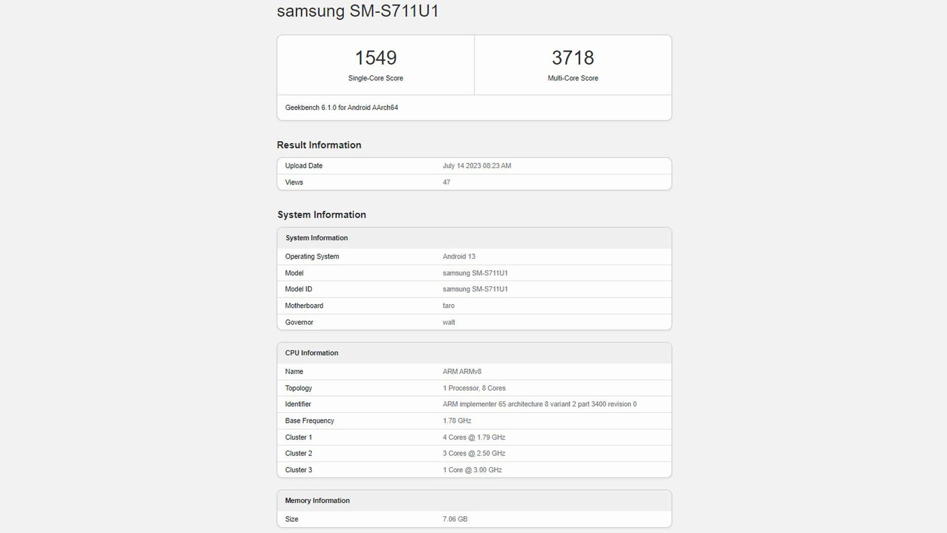 Samsung Galaxy S23 FE