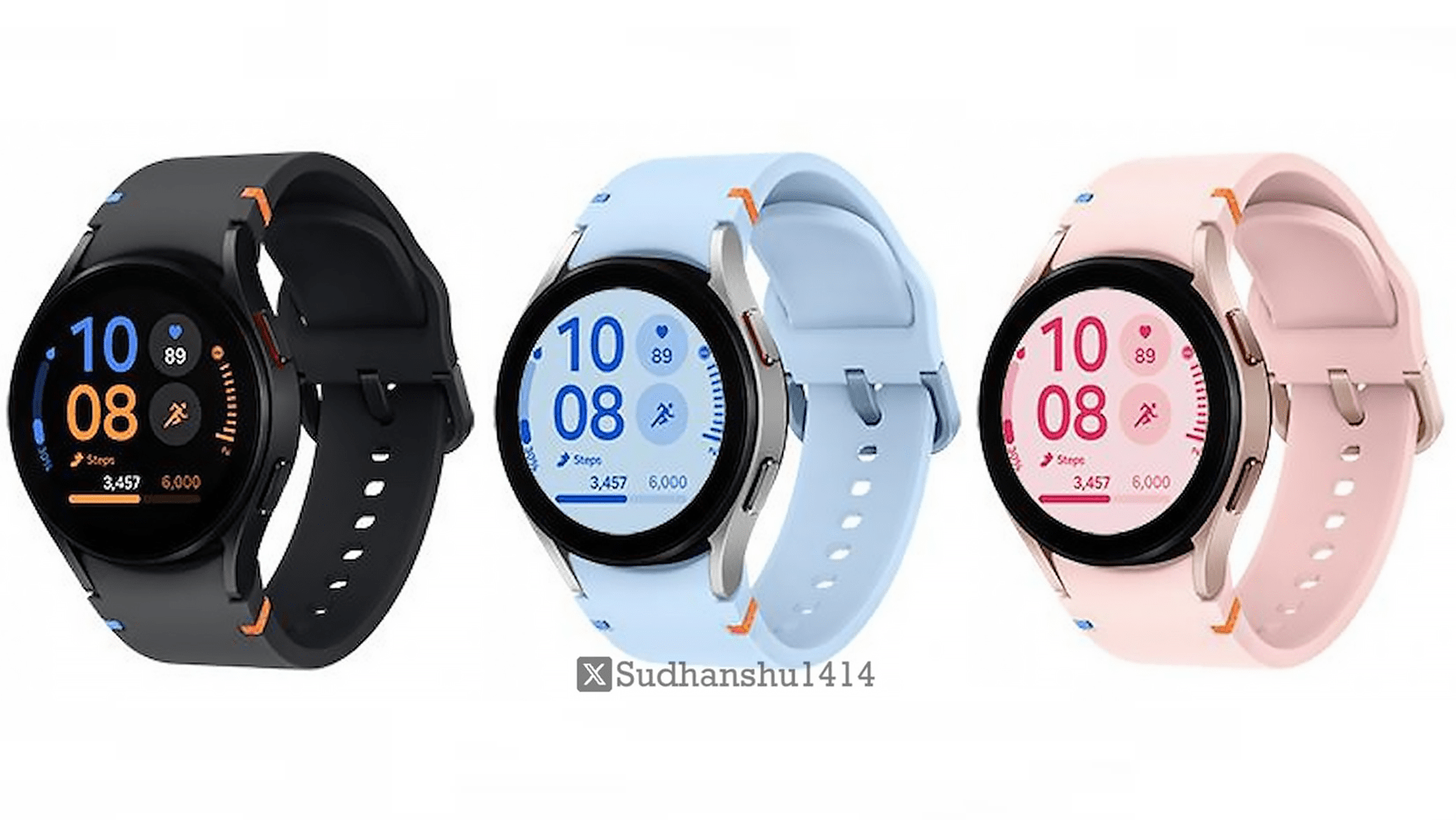 Samsung Galaxy FE renders in black, silver/blue, and pink Samsung Galaxy FE renders in black, silver/blue, and pink