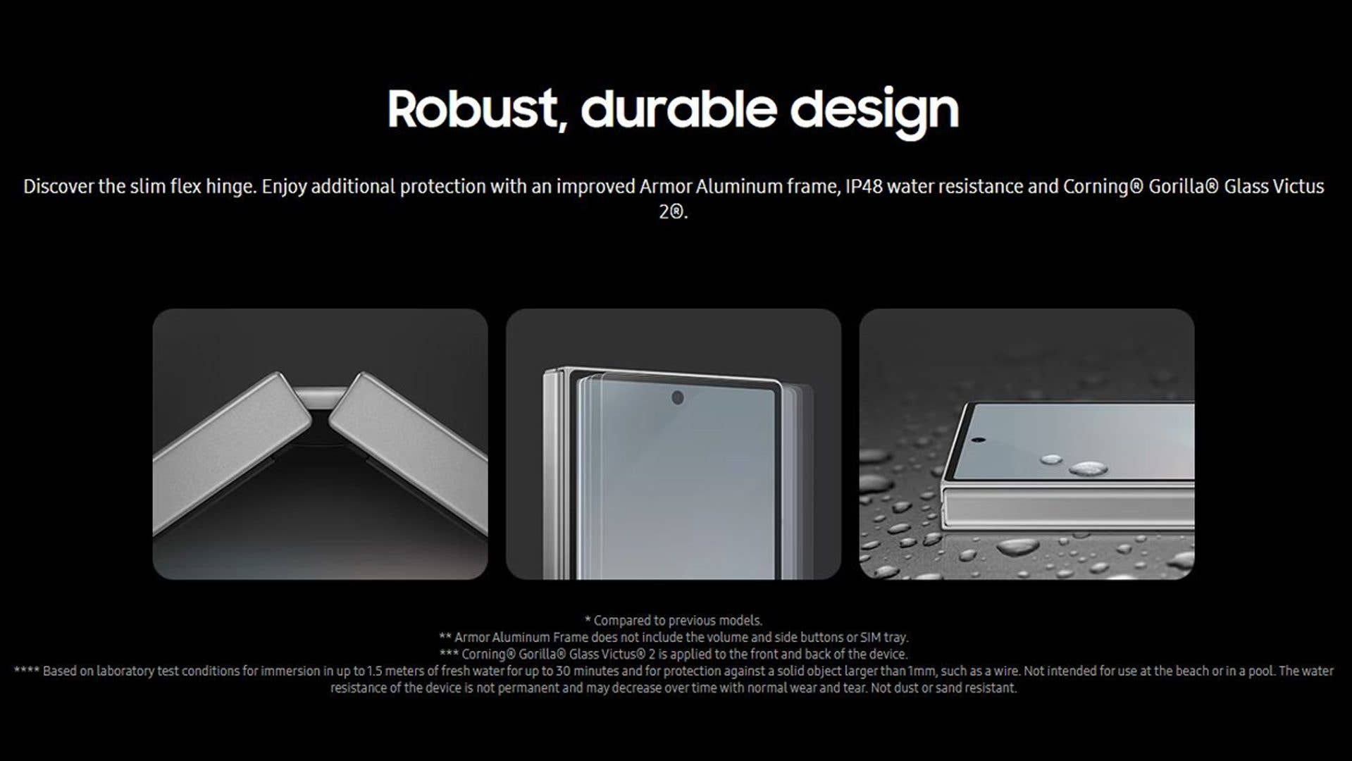 Samsung Galaxy Z Fold 6 with IP48 certification