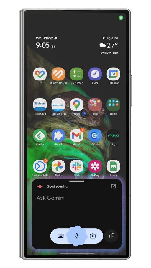 Samsung One UI Gestures using Gemini