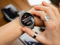 The Galaxy Watch 5 Pro Blood Pressure Monitor screen in detail.