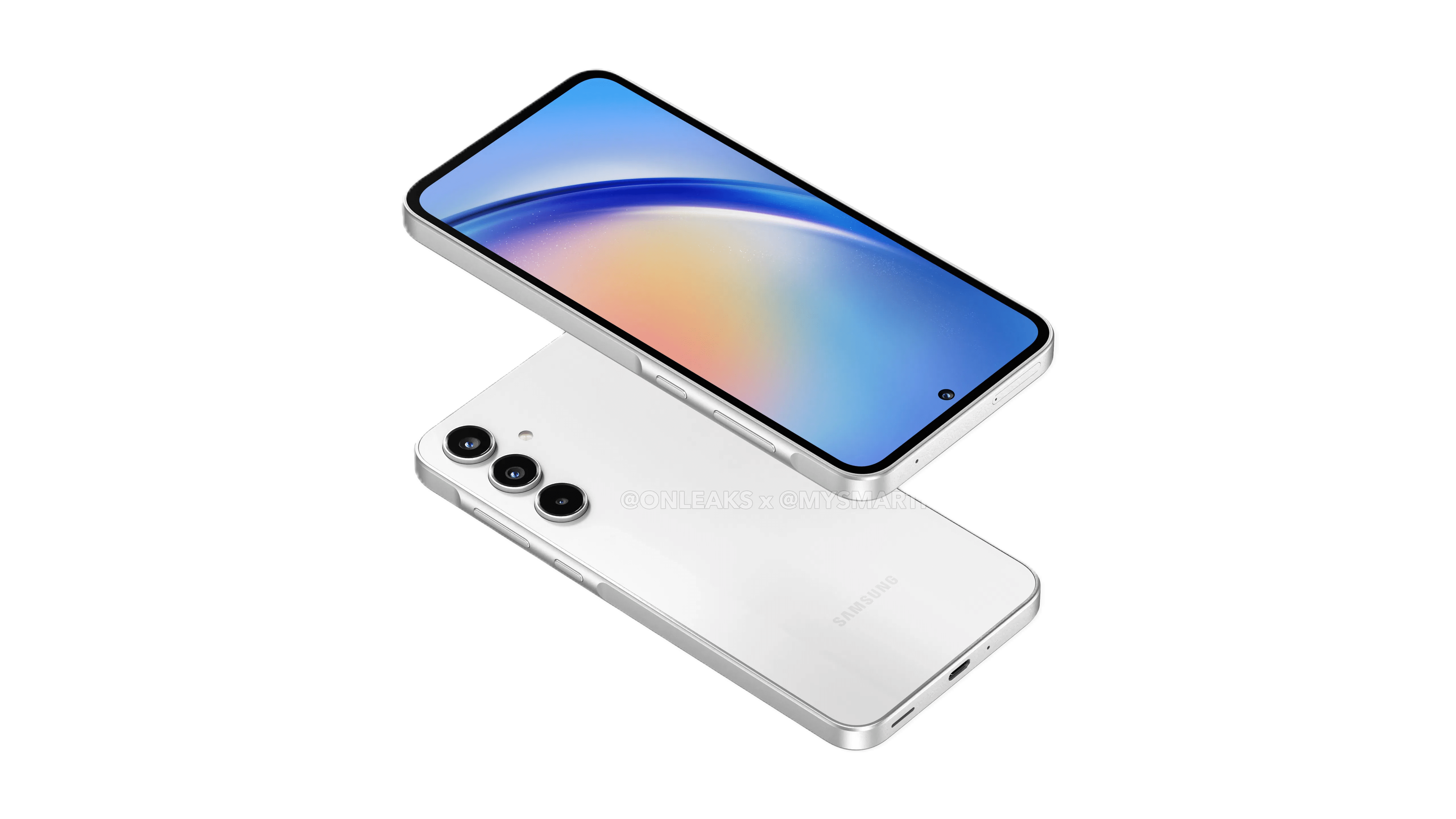 Samsung Galaxy A35 in white