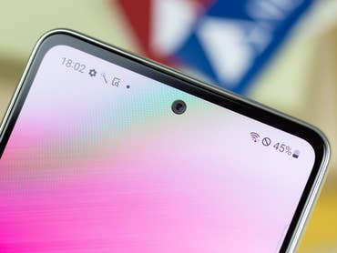 Samsung Galaxy A53 display up close