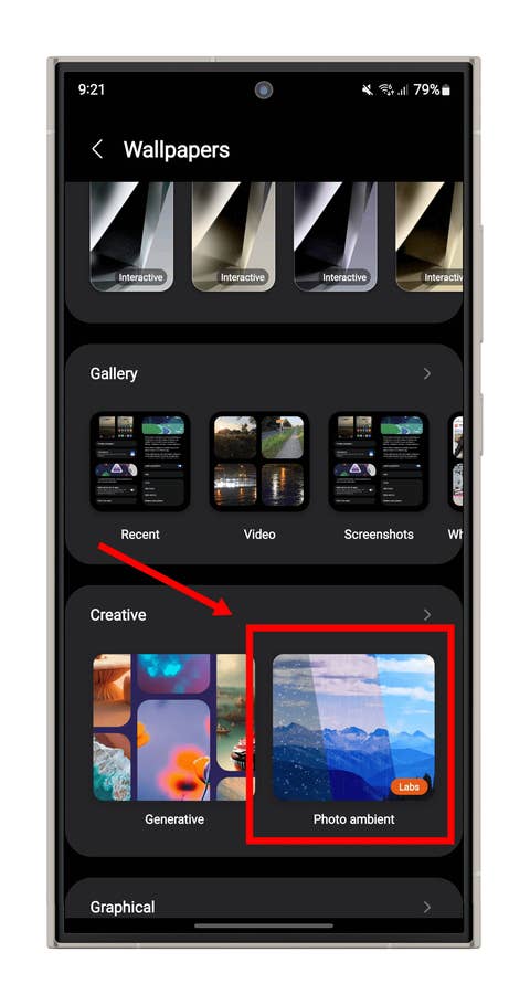 One UI 6 screenshot: Setting up real-time weather wallpapers